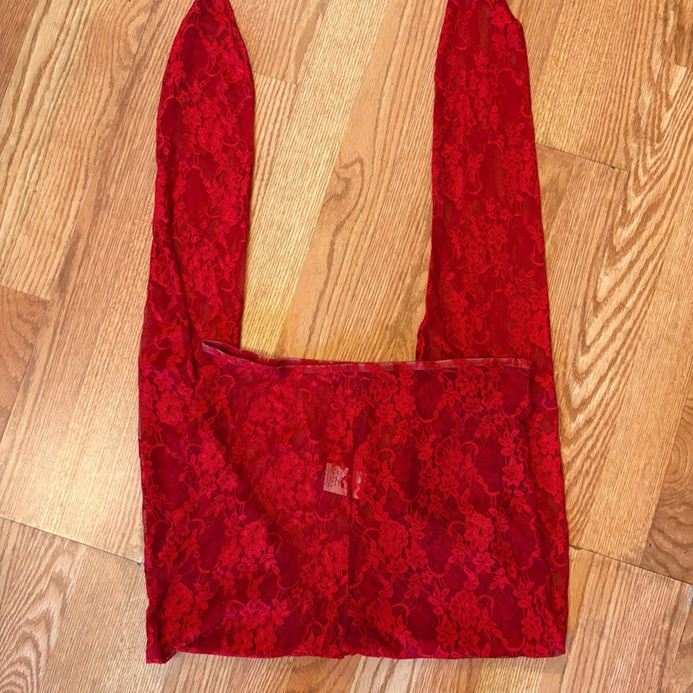 NWOT Red Lace pants Size XL Sexy